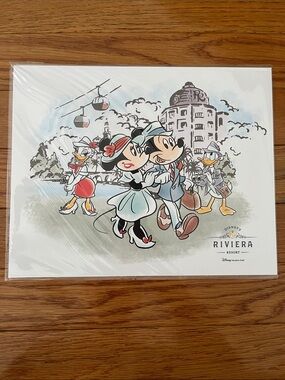 Disney’s Riviera Resort Mickey & Friends Retro Art Print Disney Vacation Club